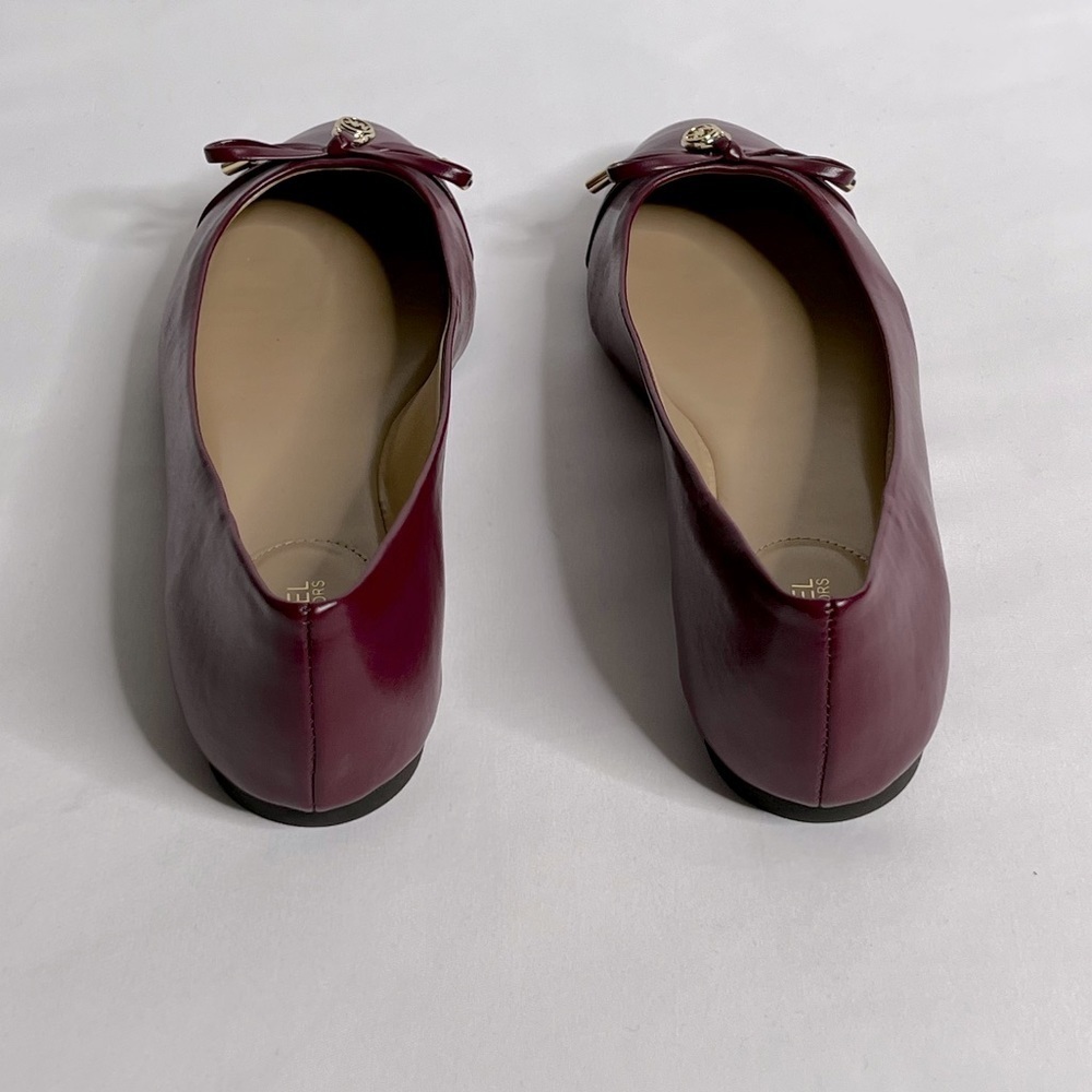 Michael Kors Melody Toe Cap Bow Ballet Flat Shoes - Picture 8 of 12